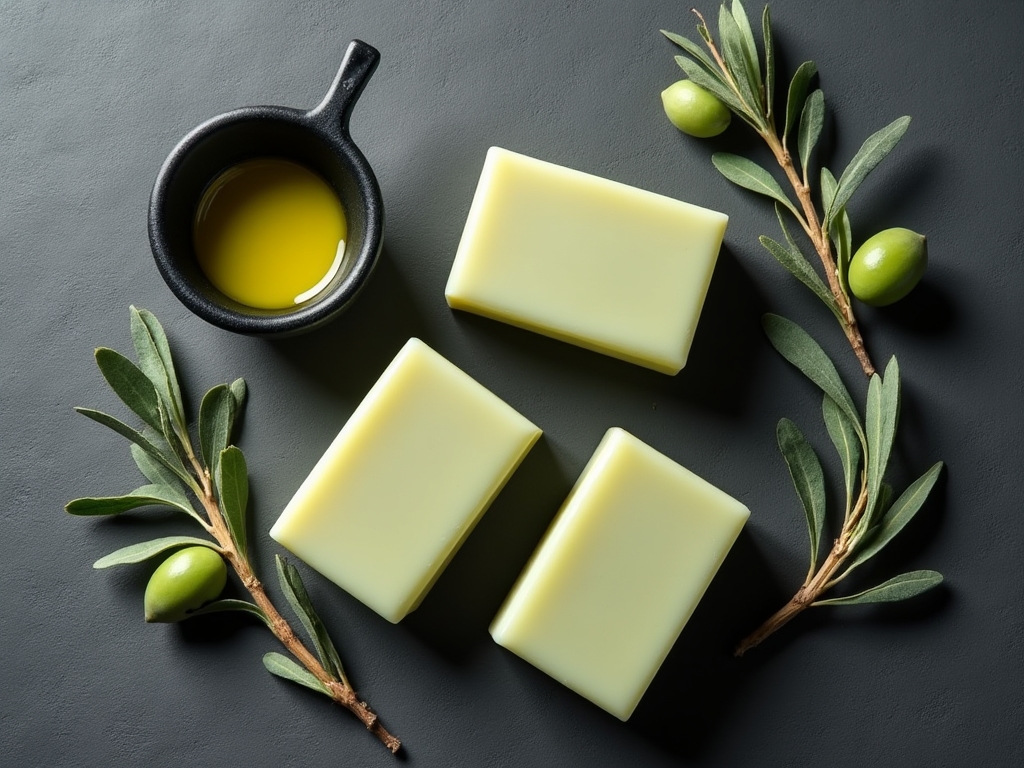 Savon à l'huile d'olive et lait de chèvre
